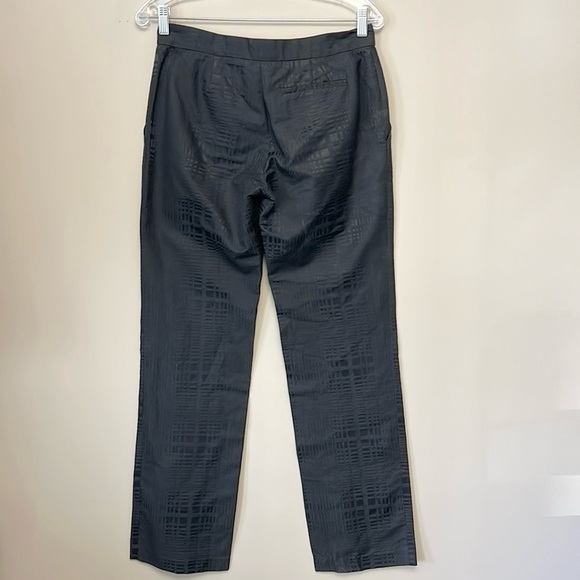 Club Monaco Black Pattern Dress Pants size 6 - Picture 3 of 8